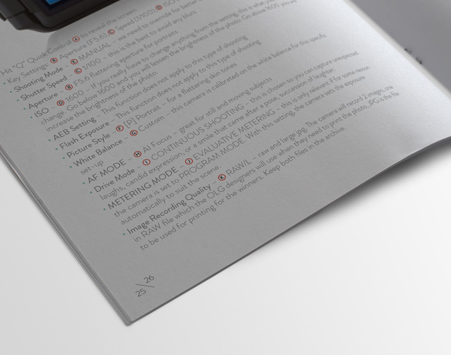 OLG training manual design detail